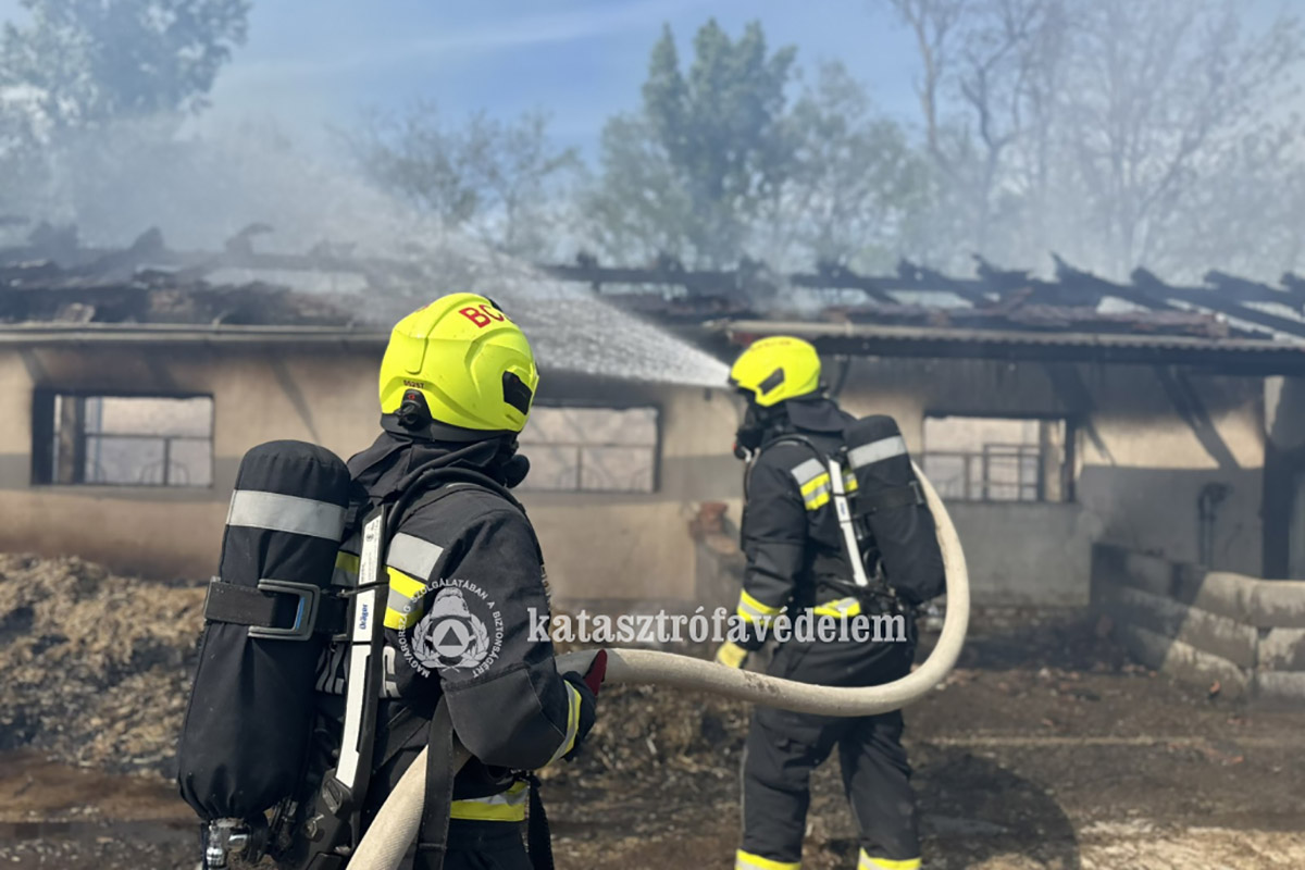 Tűz pusztított egy állattartó telepen Békéscsaba külterületén