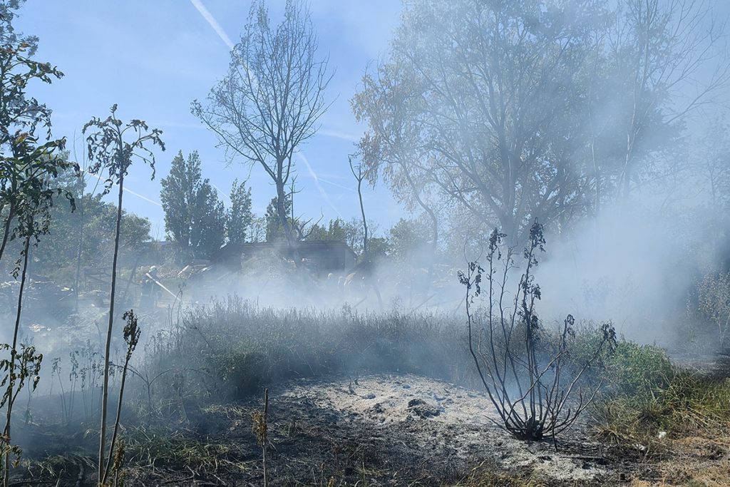 kigyulladt szeméttelep Békéscsabán