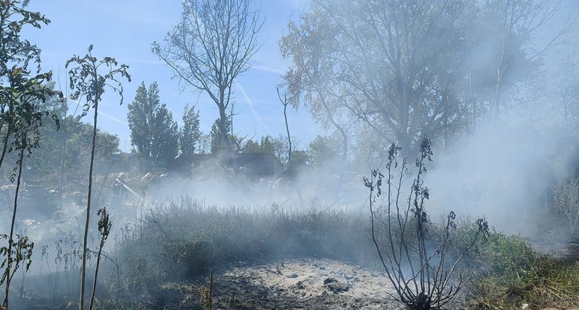 kigyulladt szeméttelep Békéscsabán