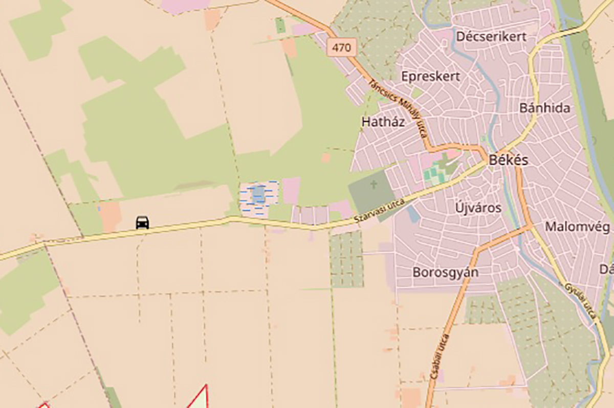 Villanyoszlopnak ütközött egy autó a 4644-es úton