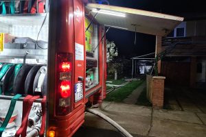 kigyulladt kazánház Mezőkovácsházán