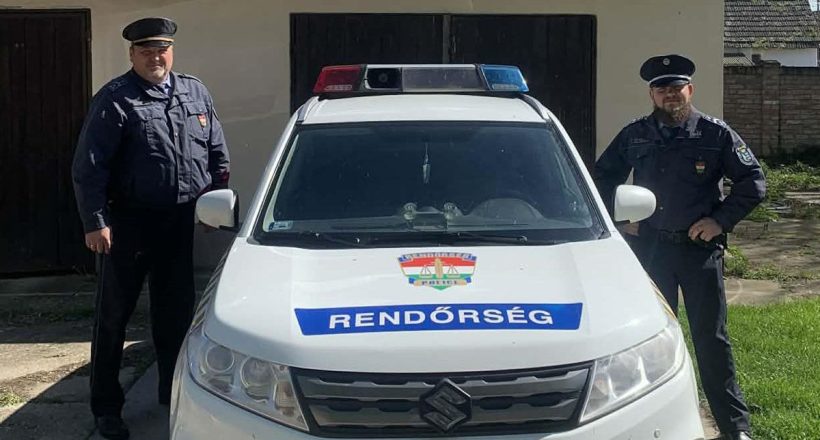 rendőrök oltották el a tüzet Csorváson