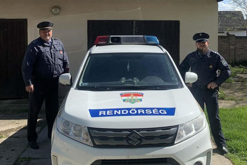 rendőrök oltották el a tüzet Csorváson