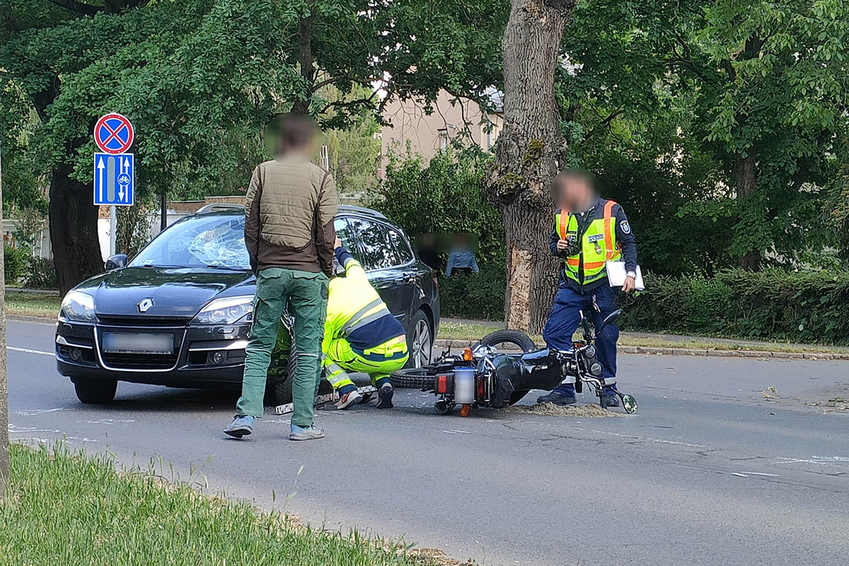 motoros baleset Békéscsaba