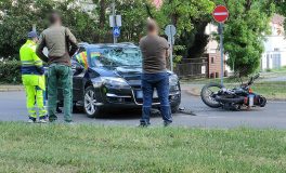 motoros baleset Békéscsaba