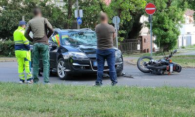 motoros baleset Békéscsaba