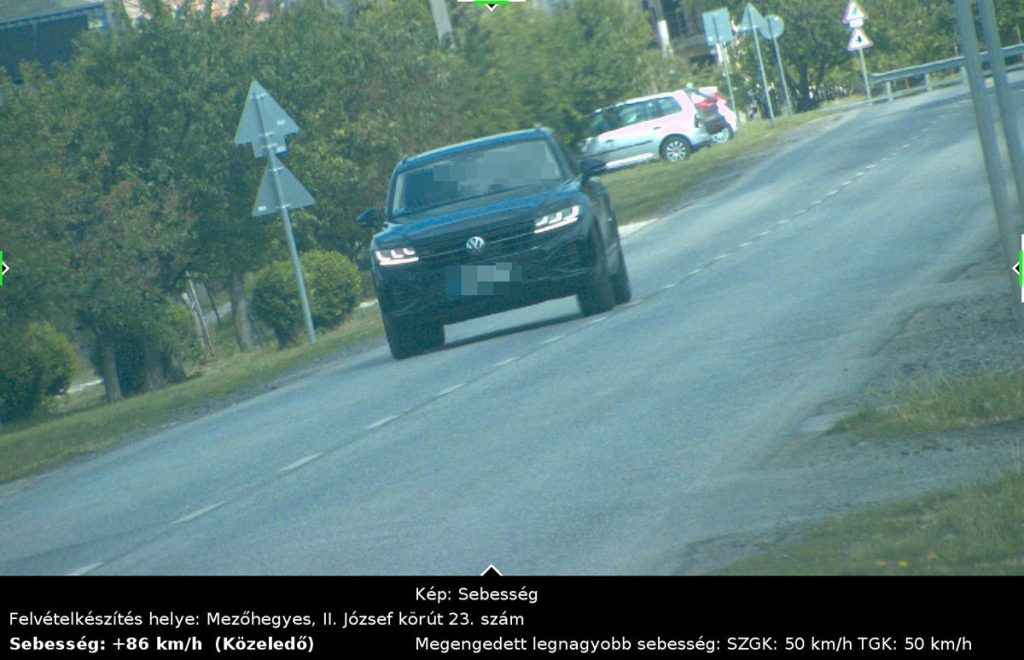 gyorshajtás Mezőhegyes