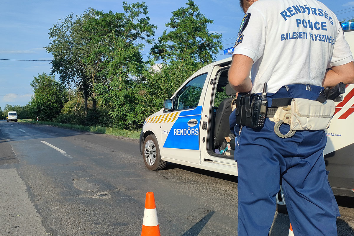 baleset Békéscsaba és Doboz között