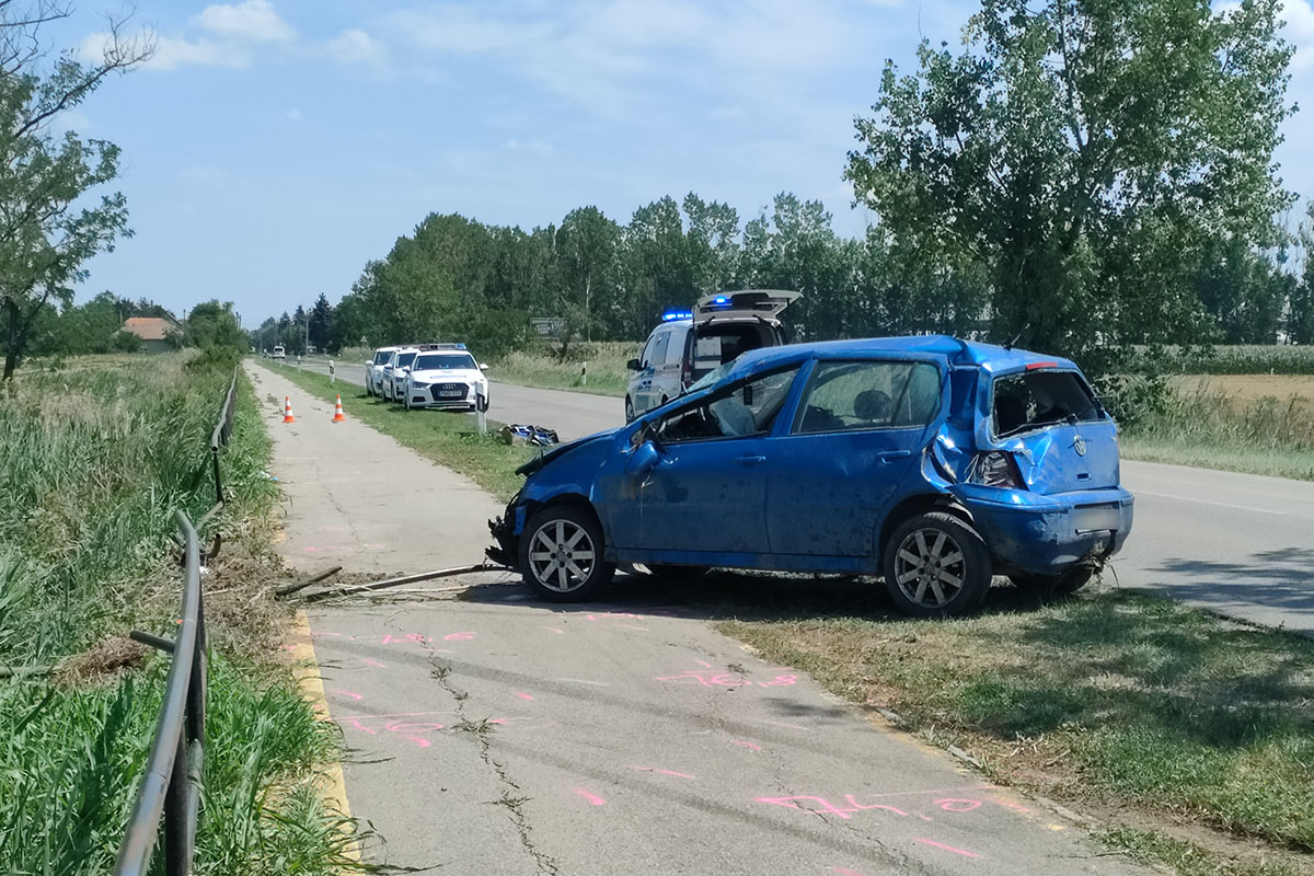 Halálos baleset történt Medgyesbodzás és Gábortelep között