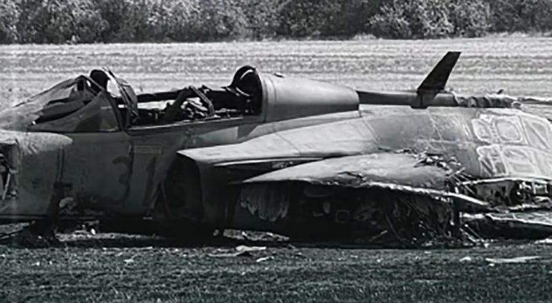 lezuhant Gripen