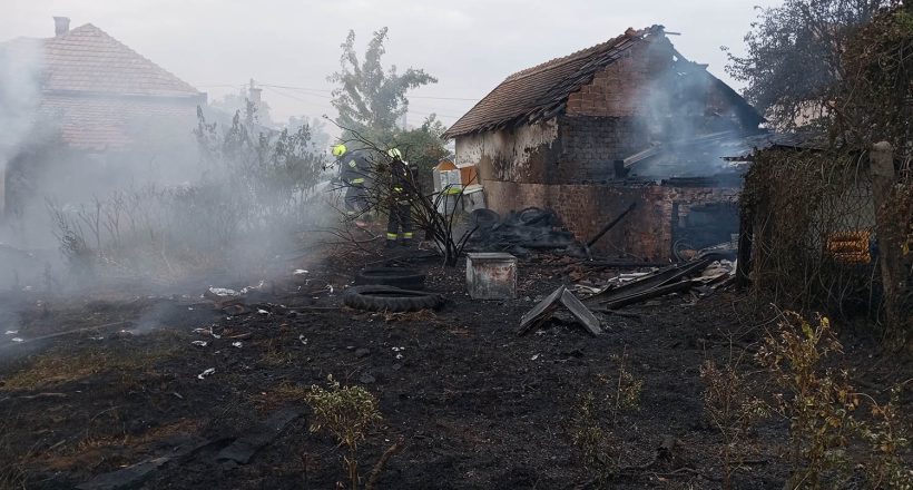 háromszáz négyzetméteren égett száraz fű és hulladék tegnap délután Sarkadon