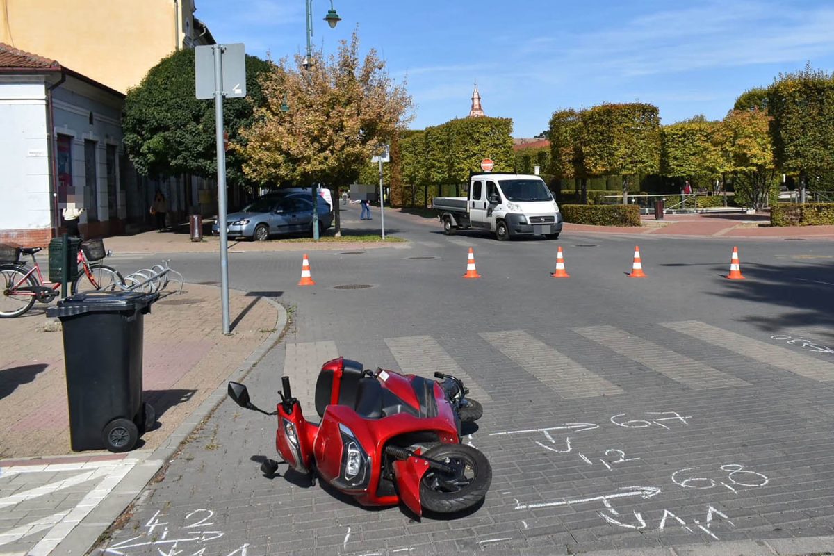 Gyalogosokat sodort el egy motoros Orosházán